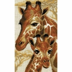 Riolis 1697  kit point de croix compté  Girafes