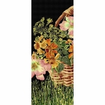 Thea Gouverneur 3064-05  kit point de croix  panier de fleurs  1