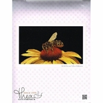 Thea Gouverneur 585-05  kit point croix  abeille sur échinacée jaune  1