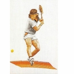 Thea Gouverneur 1004  kit point de croix compté  Joueurs de Tennis  1