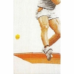 Thea Gouverneur 1004  kit point de croix compté  Joueurs de Tennis