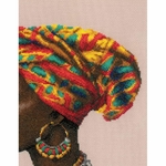 Riolis 2164  kit point croix  Des femmes extraordinaires. Afrique  4