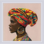 Riolis 2164  kit point croix  Des femmes extraordinaires. Afrique