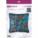 Riolis 2183  kit point croix  Coussin  Panneau Motifs Persans  1