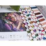 Letistitch 8081  kit point croix compté  Lit de Fleurs  1