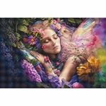 Letistitch 8081  kit point croix compté  Lit de Fleurs