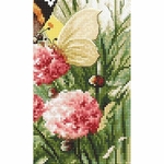 Letistitch 938  kit point de croix compté  Papillons et fleurs  2