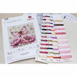 Luca-S B7032  kit point croix  Fleurs nayure  2