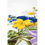 Luca-S B2348  kit point croix  Bouquet de fleurs  5
