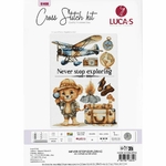 Luca-S B1408  kit point croix compté  Ne cessez jamais dexplorer  1