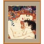 Riolis 916  kit point de croix  Amour maternel d après Klimt  1