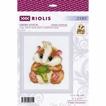 Riolis 2185  kit point croix  Hamster mignon  1