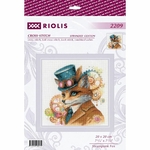 Riolis 2209  kit point croix  Renard Steampunk  1