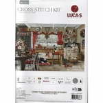 Luca-S  BU5053  kit point croix  Cuisine de ferme de Noël  1