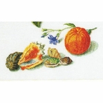 Thea Gouverneur 3061  kit point croix  Orange et Mandarine  4