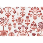 Thea Gouverneur 2092  kit point croix compté  Sampler  antique Flower  3