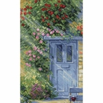 Luca-S  BU5055  kit point croix  Jardin romantique  3