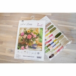 Luca-S B588  kit point de croix  Bouquet de roses  3