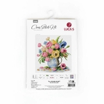 Luca-S B7034  kit point croix  Bouquet de tulipes  1
