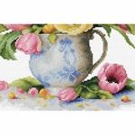 Luca-S B7034  kit point croix  Bouquet de tulipes  2