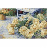 Luca-S BU5056  kit point croix compté  Coin de jardin  2