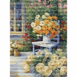 Luca-S BU5056  kit point croix compté  Coin de jardin