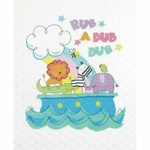 Dimensions 70-74368  kit point croix  Couverture Rub a Dub Dub  3