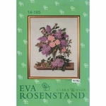 Eva Rosenstand 14-185  kit point croix compté  Lilas et roses  1