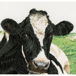 Thea Gouverneur 451  kit point de croix  Vache Holstein  3