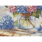 Ava  P052  kit de point croix compté  Hortensias  2