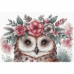 Ava P028  kit de point croix compté  Le hibou  3