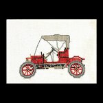 Thea Gouverneur 1056 lin  kit point de croix  Opel de 1909  3