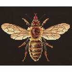 Thea Gouverneur 3017-05  kit point croix  Abeille  Honey bee  2