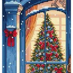 Ava P082  kit de point croix compté  Espoir de Noël  1