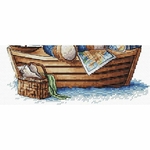 Ava P050  kit de point croix compté  Capitaine  Ours en haute mer  4