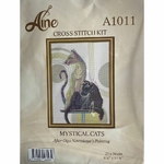 Aine A1011  kit point de croix  chats mystiques  4