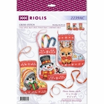 Riolis 2239 AC  kit point de croix  Bas de Noël  1