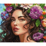 Riolis 2254  kit point de croix  Muse Florale  4
