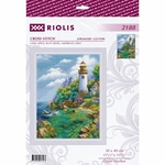 Riolis 2188  kit point croix compté  Port tranquille  2