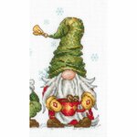 Riolis 2234  kit point de croix  Gnomes joyeux  6