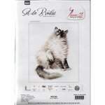 Luca-S B2269  kit point de croix  Chat  Micky   1