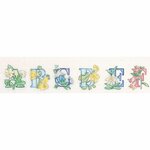 Thea Gouverneur 2089  kit point de croix  Alphabet floral  2