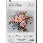 Luca-S BA2362  kit point de croix  Bouquet de fleurs  1