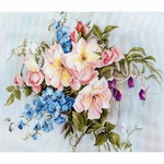 Luca-S BA2362  kit point de croix  Bouquet de fleurs