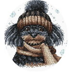 Ava P039  kit point de croix  Le caniche  7