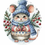 Ava P027  kit de point croix compté  Magie de Noël  7