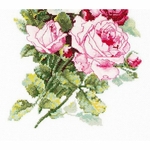 Luca-S  BA22855  kit point decroix  Bouquet de roses  1