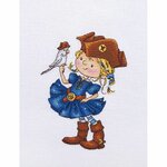 LanSvit D037  kit point de croix compté  Pirate et perroquet