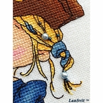 LanSvit D037  kit point de croix compté  Pirate et perroquet  4