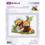 Riolis 2257  kit point de croix  Bébés pandas roux  6
